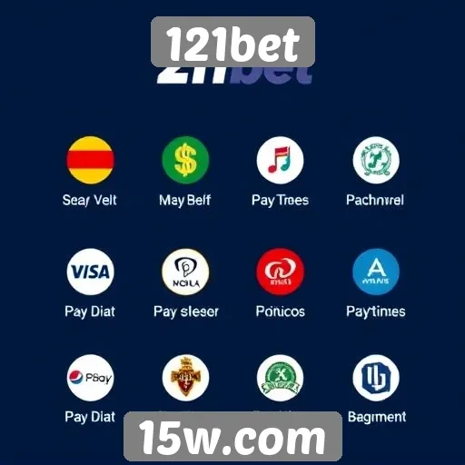 Métodos de pagamento aceitos no 121bet