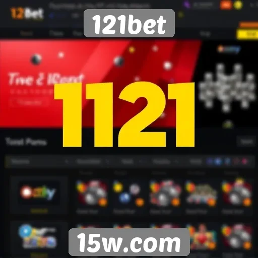 Interface e experiência do usuário no site 121bet